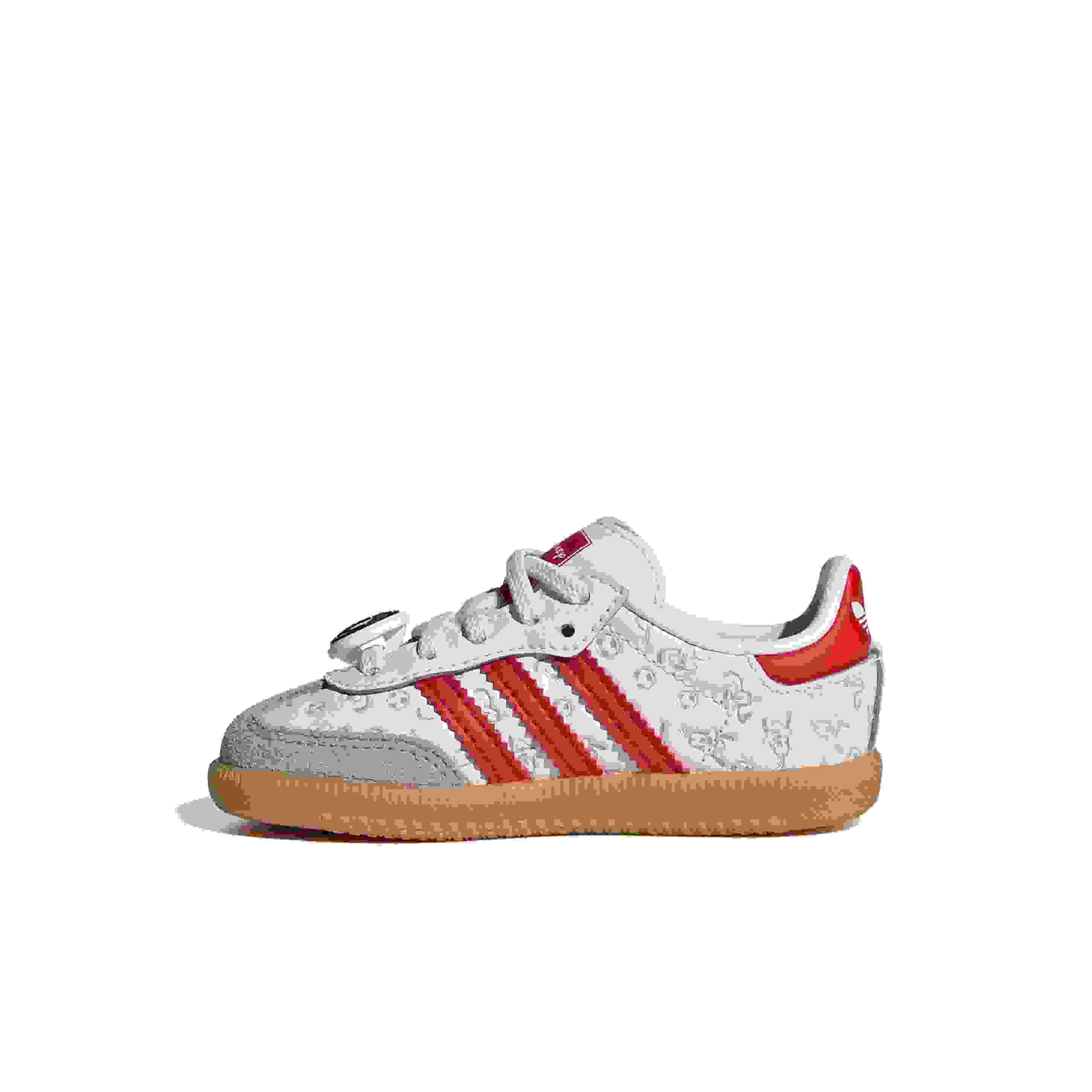 adidas Originals Disney Samba OG CCEL Infant Boys' "Ftwr White/Better Scarlet/Gum 3" Shoe